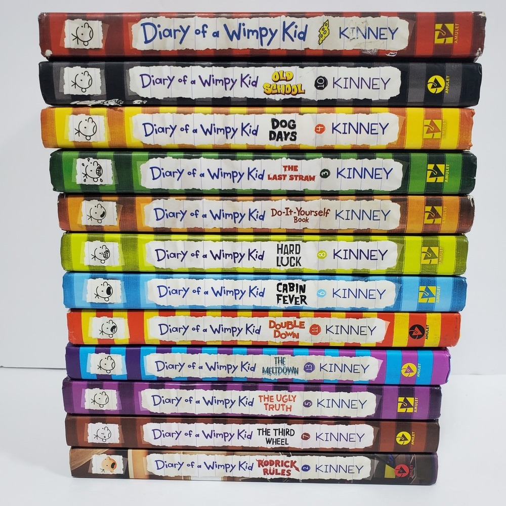 Diary of a Wimpy Kid Hardcover‎ Books Lot of 12 Jeff Kinney Childrens Friendship